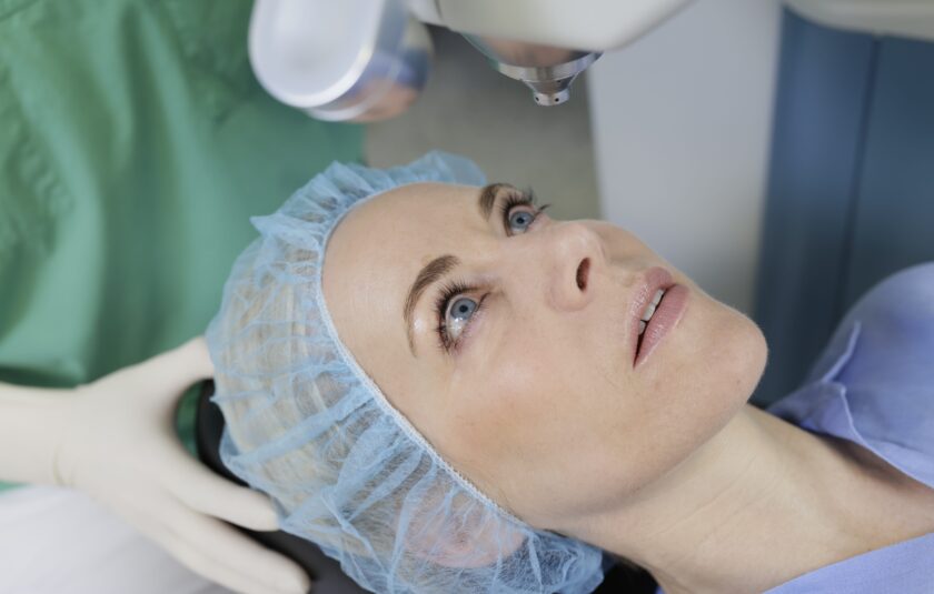 Laser-Operation Ppatientin